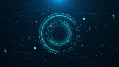 Technology Hud background AI artificial intelligence data mining circuit board Stock Footage 293365052