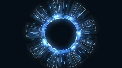 Technology Hud background. Stock Illustration