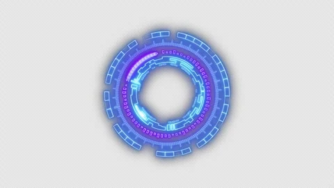 Technology HUD circle interfaces, Futuristic display Stock Footage 272191451