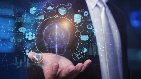 Technology HUD Concept Video stock 296158480