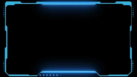 Technology HUD Loop Frame border element. circle interfaces, Futuristic display, Vídeo Stock 318629580