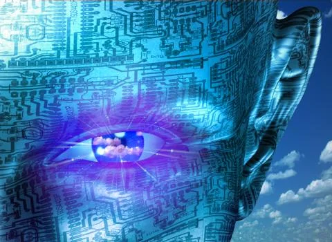 Technology Human 스톡 일러스트