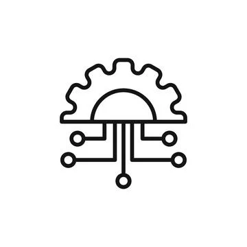 Technology icon logo sign vector outline Stock-Illustration