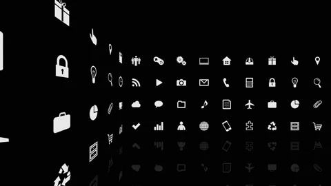 Technology Icon Network Symbol Digital devices on the Internet R0 Cs soz icon Видео 139768326