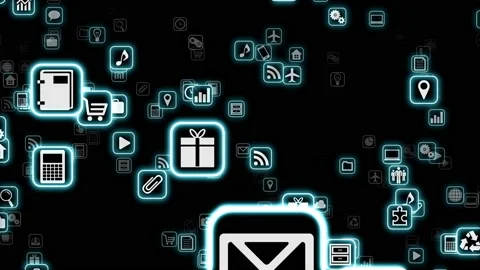 Technology Icon Network Symbol Digital devices S0b Y-L soz icon kaku Видео 140074703