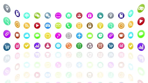 Technology Icon Network Symbol Digital R1 As com maru white Видео 140361825