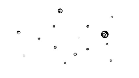 Technology Icon Network Symbol Digital devices Space M Move A Small Sozai inv 스톡 동영상 140877330