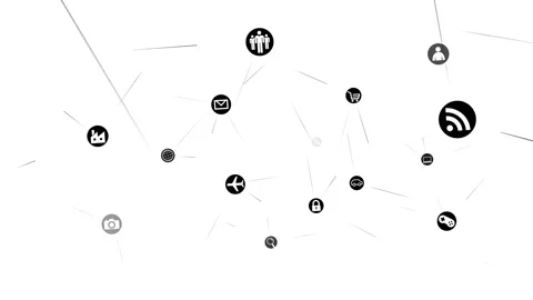 Technology Icon Network Symbol Digital devices Space N Move B Big Sozai Line inv Видео 140879699