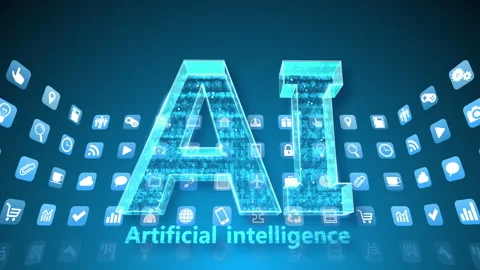 Technology Icon Network Symbol Digital devices E R0 Bs kaku AI Stock Footage 141763864