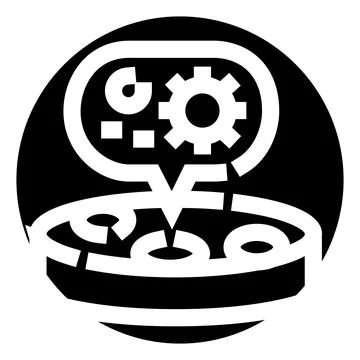 Technology icon representing process automation and efficiency Stock Illustration