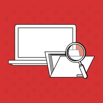 Technology icon. security system concept. Flat illustration , vector Illustrazione stock