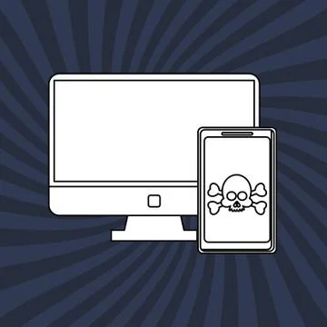 Technology icon. security system concept. Flat illustration , vector Stock Illustration