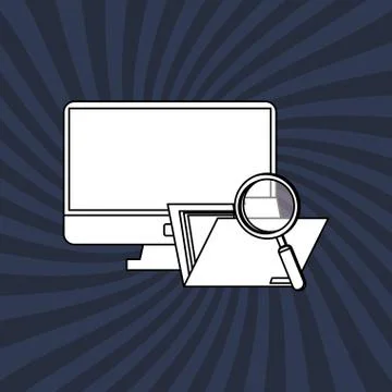 Technology icon. security system concept. Flat illustration , vector Illustrazione stock