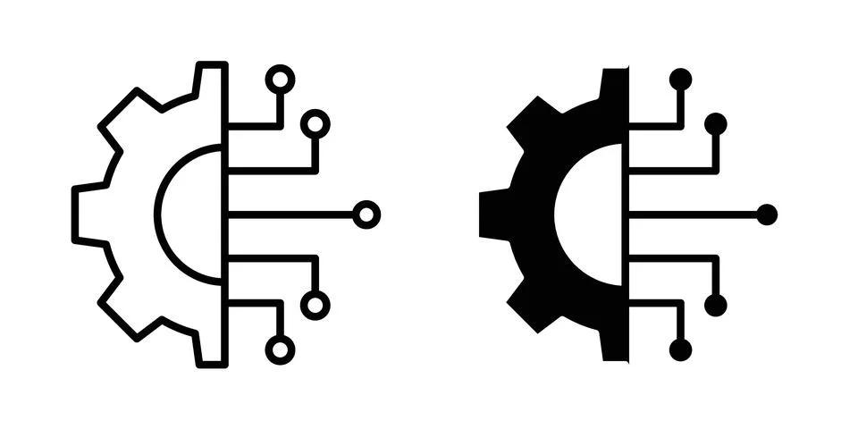 Technology icon vector design illustrations Stock Illustration
