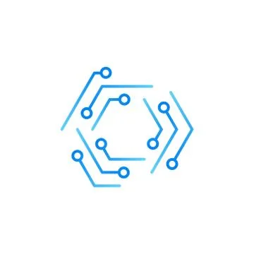 Technology icon vector design template illustration Stock Illustration