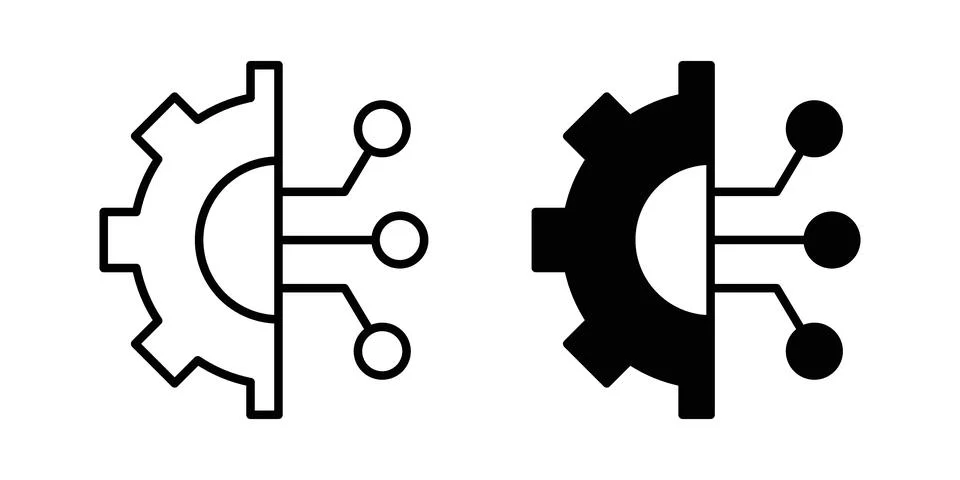 Technology icon vector symbol graphics 스톡 일러스트