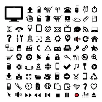 Technology icon for website Stock Illustration