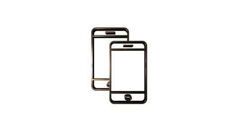 Technology icon on white background. Information technology. Motion graphics. Видео 153807144