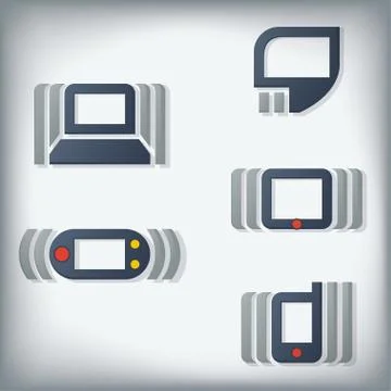 Technology icons イラスト素材