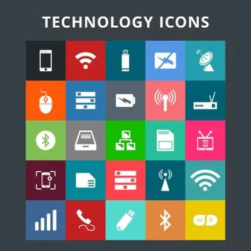 Technology Icons イラスト素材