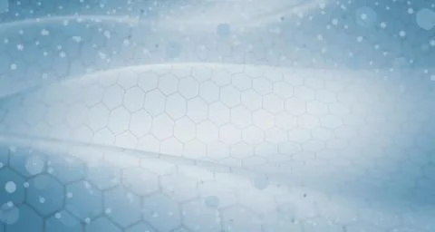 Technology illustration, abstract hexagonal landscape, concept of connecting イラスト素材