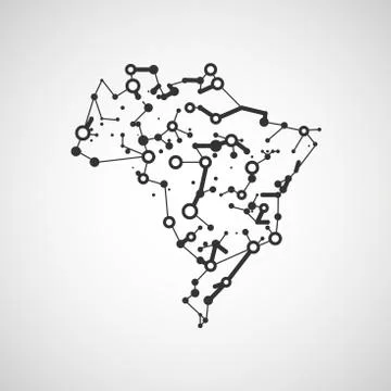 Technology image of Brazil Stock Illustration