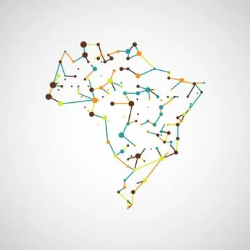 Technology image of Brazil Stock Illustration