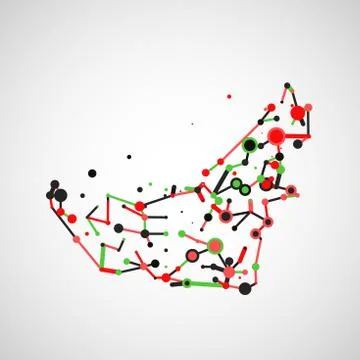 Technology image of United Arab Emirates Stock Illustration