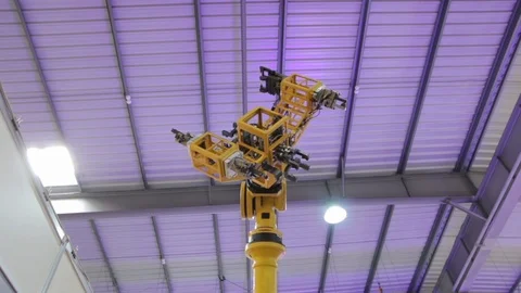 Technology Industrial Arm Robot Stock Footage 102883880