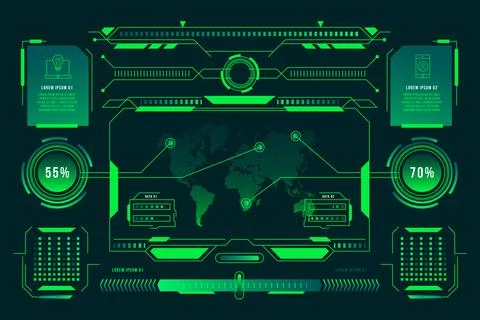 Technology infographic concept Stock Illustration