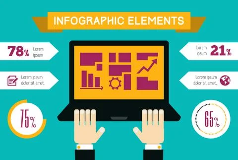 Technology Infographic Element Stock Illustration