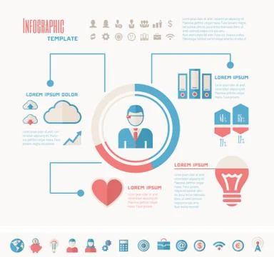 Technology Infographic Elements Stock Illustration