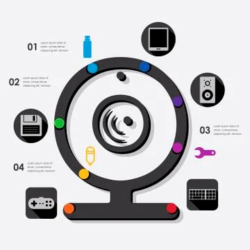 Technology infographic Stock Illustration