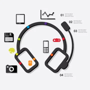 Technology infographic Stock Illustration