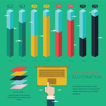 Technology infographic Illustrazione stock