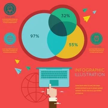 Technology infographic Stock Illustration