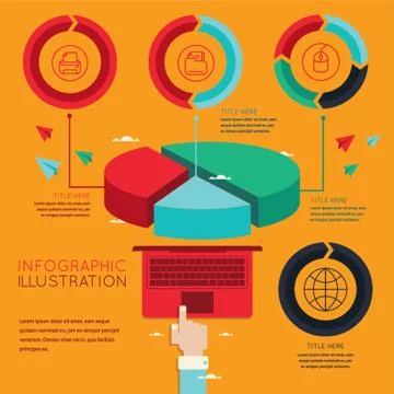 Technology infographic Stock Illustration