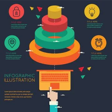 Technology infographic Stock Illustration