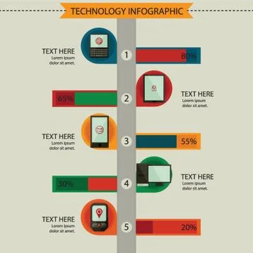 Technology Infographic Stock Illustration
