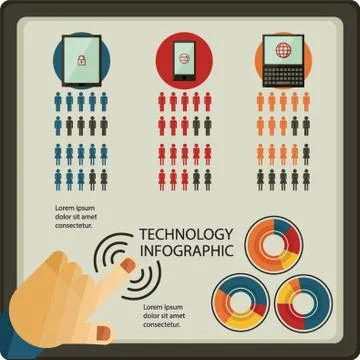 Technology Infographic イラスト素材