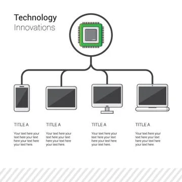 Technology Infographic Stock Illustration