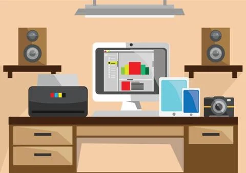 Technology Infographic Stock Illustration