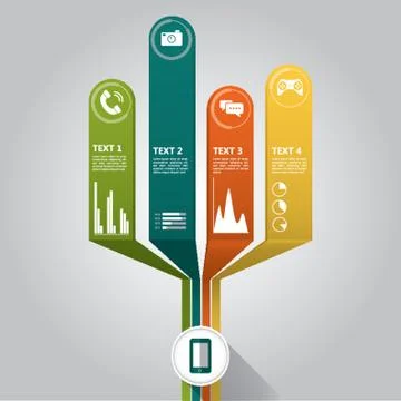 Technology Infographic Illustrazione stock