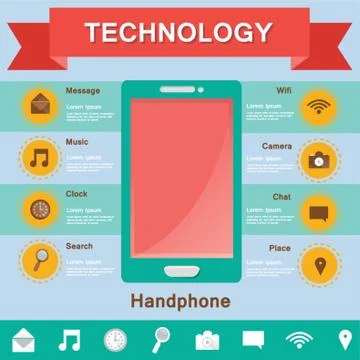 Technology Infographic Stock Illustration