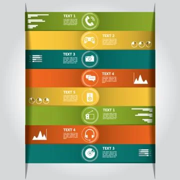 Technology Infographic Illustrazione stock