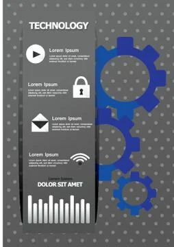 Technology Infographic Stock Illustration