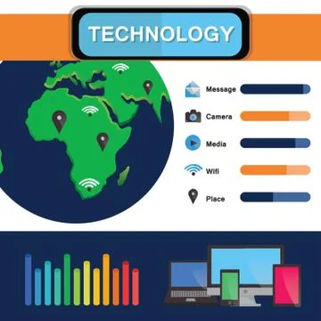 Technology Infographic イラスト素材