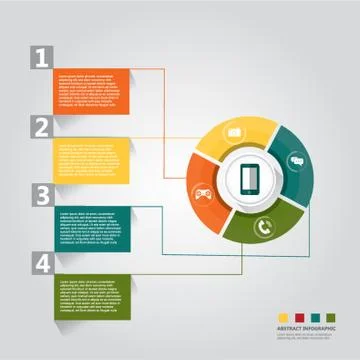 Technology Infographic Stock Illustration