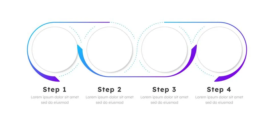 Technology infographic template Stock Illustration