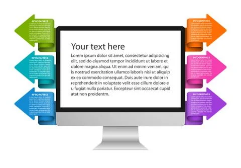 Technology Infographics Template. Stock Illustration